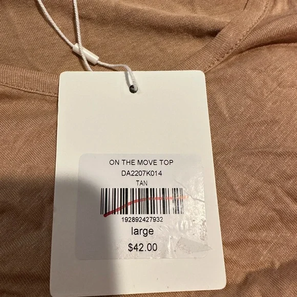 DownEast Women's Short Sleeve Tan Tee - Picture 7 of 7